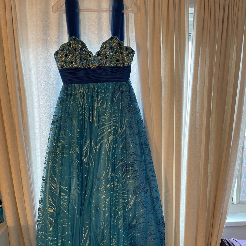 Teal Blue Prom/Homecoming/Pageant Dress